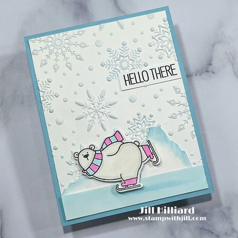 My Favorite Things Polar Bear Pals, Mft Polar Bear Pals, Polar Bear Christmas Cards, Polar Bear Card, Card Sketches Templates, Polar Bear Christmas, Bear Card, Mft Cards, Masculine Birthday Cards