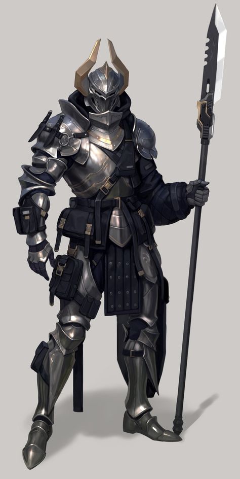 Bulky Knight Armor, Dnd Heavy Armor, Armor Designs Fantasy Art, Chain Mail Armor Dnd, Dnd Knight Art, Anime Armor Design, Heavy Armor Character Design, Fantasy Armor Male, Knight Armor Art