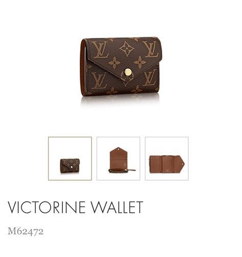 LV Victorine Wallet in brown/tan Lv Small Wallet, Lv Wallet Women, Tas Chanel, Cardholder Wallet, Aesthetic Bags, Small Business Inspiration, Lv Wallet, Women Wallet, Chanel Wallet