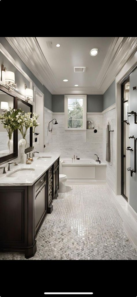 Chip And Joanna Gaines Bathroom, Shared Bathroom Ideas Kids, Shared Bathroom Ideas, Joanna Gaines Bathroom Ideas, Joanna Gaines Bathroom, Bath Redo, Chip And Joanna Gaines, Shared Bathroom, Bathroom Kids