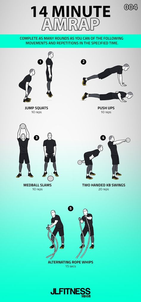 Amrap Workout, Full Body Cardio, Wod Workout, Jump Squats, Fat Loss Workout, Kettlebell Workout, Bodyweight Workout, Cardio Workout, Kettlebell