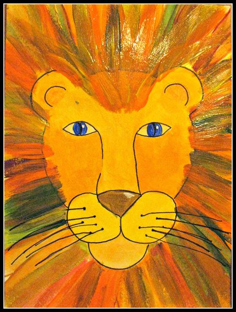 African Art Projects, Arte Judaica, 2nd Grade Art, Afrique Art, 4th Grade Art, 5th Grade Art, Jungle Art, Lion King Art, 수채화 그림