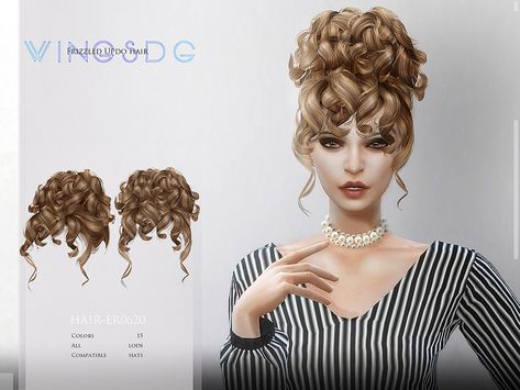 Sims Cc Wolfcut Hair, Sims 4 Hair Rollers, Sims 4 Cc Hair Female Long Curly, Sims 4 Cc Short Hair Female Alpha, Sims 4 Curly Hair Cc Alpha, Sims 4 Cc Messy Hair, Sims 4 Curly Hair, Vrchat Avatar, Sims Inspiration