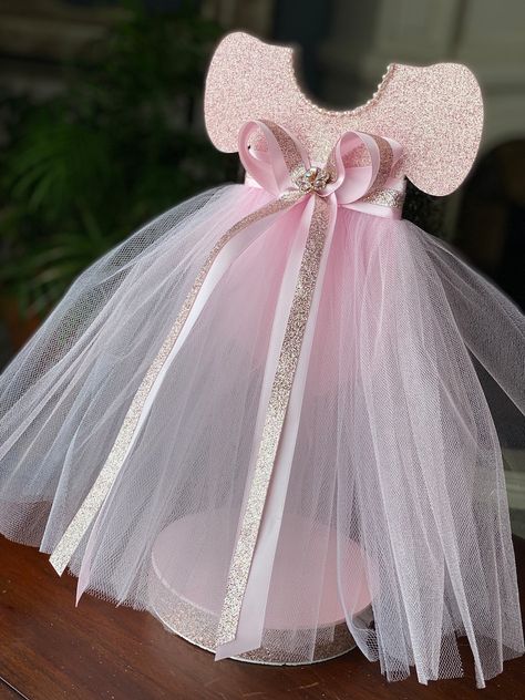 Tutu Dress Centerpiece Tutu Baby Shower Pink Centerpiece - Etsy Tutu Centerpieces Diy, Thanksgiving Crafts For Church, Ballerina Baby Shower Theme, Dress Centerpiece, Pink Baby Shower Centerpieces, Tutu Centerpieces, Tutu Baby Shower, Baby Shower Table Centerpieces, Elephant Cake Toppers