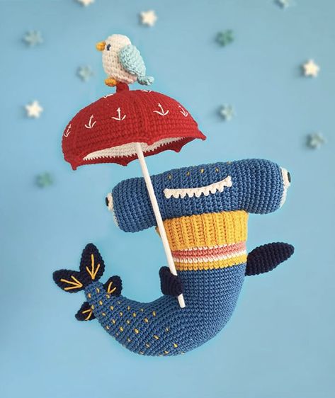 With comprehensive step-by-step images and video tutorials for all stitches used, both beginners and seasoned crocheters will love creating these aquatic characters. This book promises waves of creativity and fun, so dive right in! Shark, pelican, marine creatures, aquatic amigurumi. Amigurumi Shark, Marine Creatures, Video Tutorials, Softies, Diving, Step By Step, Amigurumi, Crochet