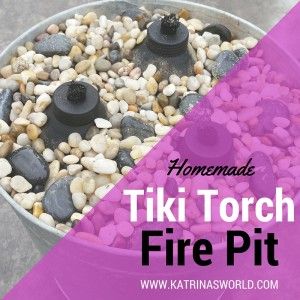 Homemade Table Top Tiki Torch Fire Pit Diy Table Torch, Tiki Torch Fire Pit, Planter Tiki Torch, Homemade Tiki Torches, Diy Fire Pots By Pool, Table Top Tiki Torch Diy, Diy Tiki Torch Fire Bowl, Tiki Torch Planter, Diy Citronella Torch