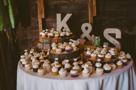 Rustic Cupcake Display, Wedding Cupcake Table, Rustic Cupcake Stands, Wedding Cupcakes Rustic, Wedding Cupcake Display, Rustic Cupcakes, Cupcake Table, Cupcake Stand Wedding, Bohemian Weddings