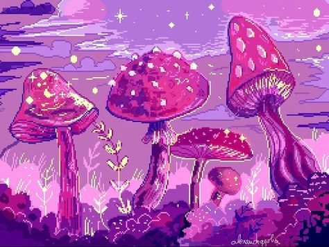 Fairycore Background Laptop, Witchy Wallpaper Horizontal, Mushroom Keyboard, Keyboard Background, Background Collage, Nice Aesthetic, Pixels Art, Mushroom Wallpaper, Pc Wallpapers