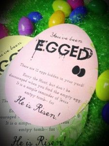 Youve Been Egged.. Love this idea. Would be a great service/outreach project for a kids ministry. Easter Religious Crafts, Church Outreach, Church Youth Group, Sneak Attack, Church Youth, Easter Story, Easter Religious, Grammar School, Easter Printables