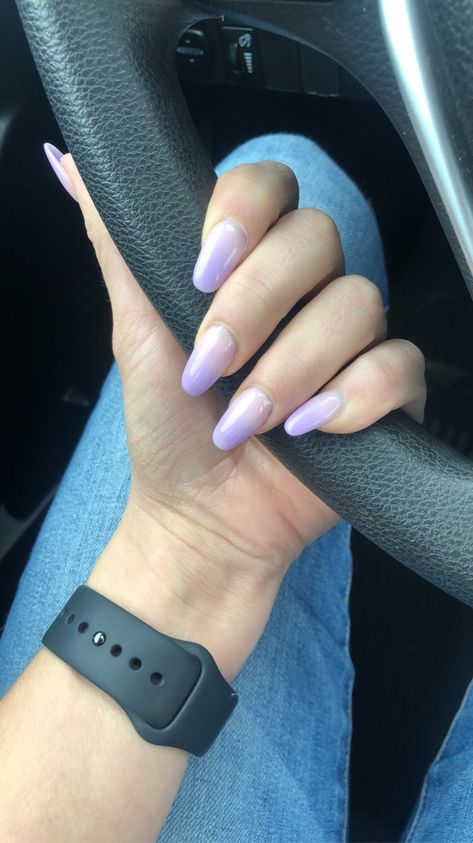 White And Purple Ombre Nails, Hombre Purple Nails, Purple And White Ombre Nails, Light Purple Ombre Nails, Pink Ombre Acrylic Nails, Purple Fade Nails, Purple Gradient Nails, Purple Ombré Nails, Purple And Pink Nails