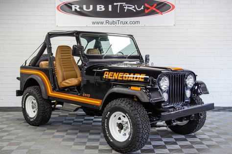 Pre-Owned 1986 Jeep CJ-7 Renegade Black for Sale Jeep Cj7 Mods, Jeep Cj7 For Sale, Jeep Cj7 Renegade, Jeep Wrangler Renegade, Cj Jeep, Jeep Grand Cherokee Srt, Custom Jeep Wrangler, Classic Jeeps, Truck Mods