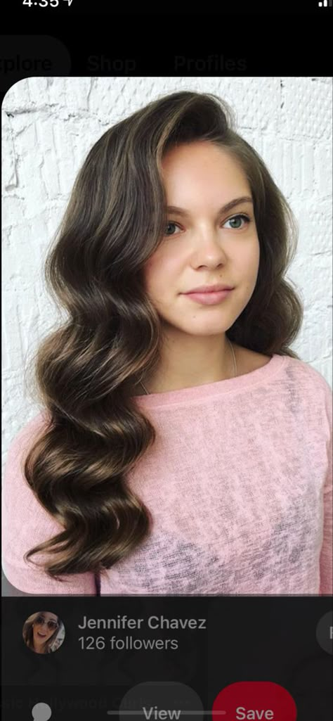 Side Clip Hairstyles Long Hair, Vintage Curls Long Hair, Hollywood Waves Medium Hair, Engagement Hair, Hollywood Curls, Night Hair, Hollywood Hair, Hollywood Waves, Wedding Hair Inspiration