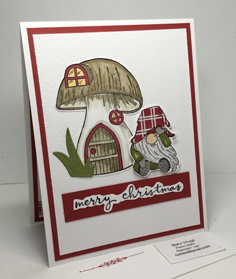 Kindest Gnomes Stampin Up Cards Fall, Stampinup Gnome Cards, Gnome For The Holidays Stampin Up Cards, Kindest Gnomes Christmas Cards, Stampin Up Gnome Dies, Gnomes Cards Ideas, Kindness Gnomes Stampin Up Cards, Stampin Up Kindest Gnomes Christmas, Gnome Card Ideas