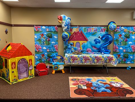 Blues Clues Birthday, Blue Clues Birthday Party Ideas, Blues Clues Birthday Party, Blues Clues Mailbox, Baby Party Ideas Boy, Blue's Clues Birthday Party, Clue Party, Second Birthday Ideas, 1st Birthday Themes