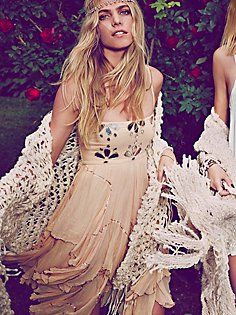 FP ONE Jasmine Dress Night Fits, Boho Style Inspiration, Moda Hippie, Jasmine Dress, Mode Boho, Free People Clothing Boutique, Fairy Dress, Bohemian Clothes, Boho Chic Fashion