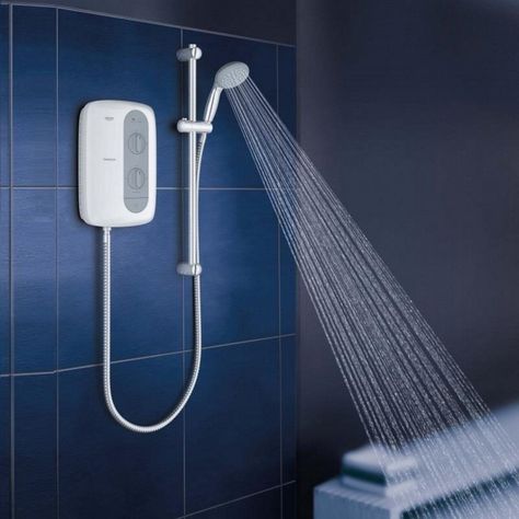 Grohe Tempesta 100 Electric Shower 8.5Kw Nighttime Grey 26178 Product View 2 Geyser In Bathroom, In Bathroom, Shower Design, Leicester, Van Life, Night Time, Plumbing, Bathrooms, Electricity