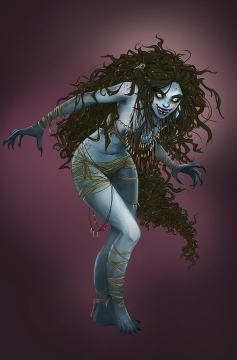 ArtStation - Naiad concept Changeling Concept Art, Drow Pirate, Fae Court, Female Creature, Villain Ideas, Scary Fairy, Student Video, Bog Witch, Evil Fairy