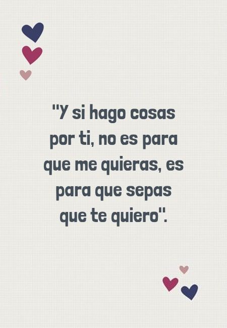 Crea Tu Frase – "Y si hago cosas por ti, no es para que me quieras, es para que sepas que te quiero". Spanish Quotes Love, Frases Love, Love Texts For Him, Quotes En Espanol, Amor Quotes, Striped Shirts, Frases Tumblr, Love Phrases, Les Sentiments