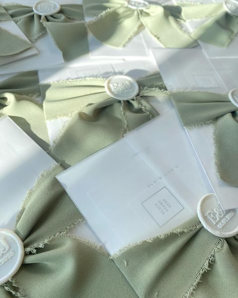 capturing sage green prettiness whilst there’s daylight ✨ pearls are going to be applied and then they are ready for dispatch. 🤍 ✉️ ☁️ #sagegreen #wedding #weddingstationery #invitations #sage #greeninvites #ribbons #waxseals #elegantbride #elegant #stationer #britishdesign #papercrafts Wedding Invitations Ideas, Invitations Ideas, Elegant Bride, British Design, Wax Seals, Sage Green, Wedding Stationery, Wedding Invitations, Wedding Ideas