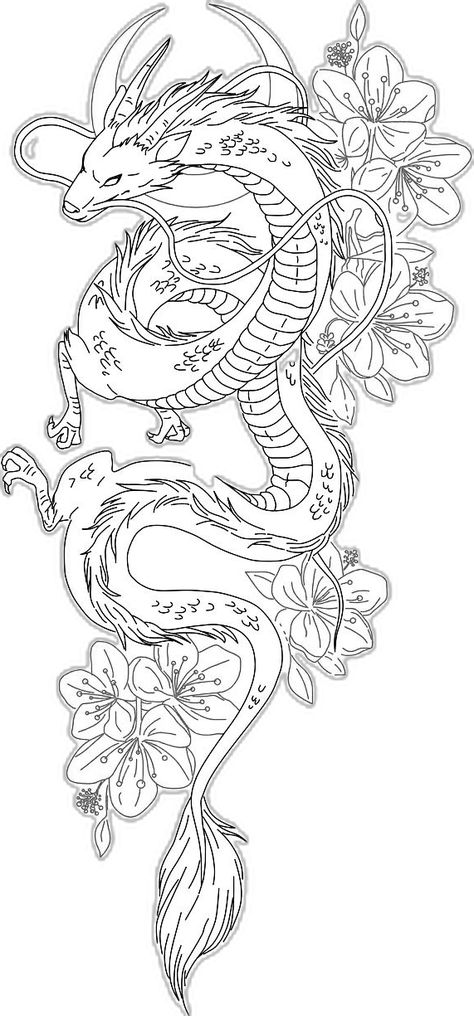 Dragon Tattoo Outline, Dragon Tattoo Stencil, Dragon Tattoo Art, Feminine Tattoo Sleeves, Torso Tattoos, Dragon Tattoo For Women, Bunny Tattoos, Hip Tattoos Women, Dope Tattoos For Women