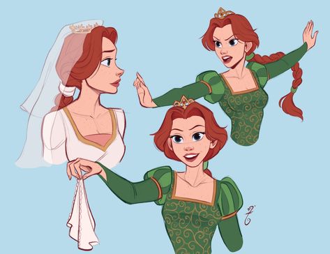 Shrek Fanart, Fiona Shrek Fanart, Princess Fiona Fanart, Fiona Art, Shrek Art, Fiona Shrek Human, Shrek And Fiona Fanart, Princess Fiona Shrek, Human Shrek And Fiona