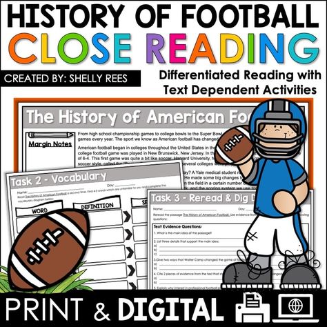 History of Pizza Reading Passage and Comprehension Worksheets - Appletastic Learning What Is Close Reading, Reading Toolkit, Close Reading Anchor Chart, History Of Football, Short Reading Passage, Close Reading Strategies, Close Reading Activities, Reading Process, Close Reading Passages