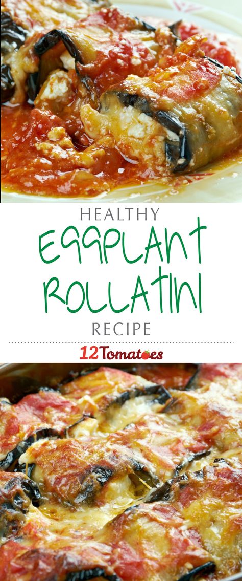 Eggplant Rollatini | If you are looking for a delicious vegetarian dish that's bursting with flavor and that you'll actually want to eat, try this guilt-free eggplant rollatini. Brinjal Recipes, Eggplant Rollatini, Eggplant Salad, Egg Plant, Vegetarian Dish, Eggplant Dishes, Eggplant Recipes, Delicious Vegetarian, Veggie Dishes