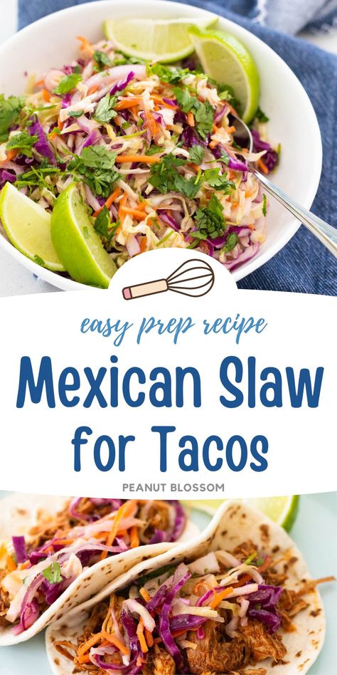 Mexican Slaw for Tacos Fish Taco Cole Slaw, Coleslaw For Tacos Mexican Slaw, Mexican Coleslaw Recipe For Tacos, Chicken Taco Slaw Recipe, Slaw For Tacos Pork, Cabbage Topping For Tacos, Slaw Recipe For Shrimp Tacos, Citrus Slaw Fish Tacos, Cabbage For Shrimp Tacos