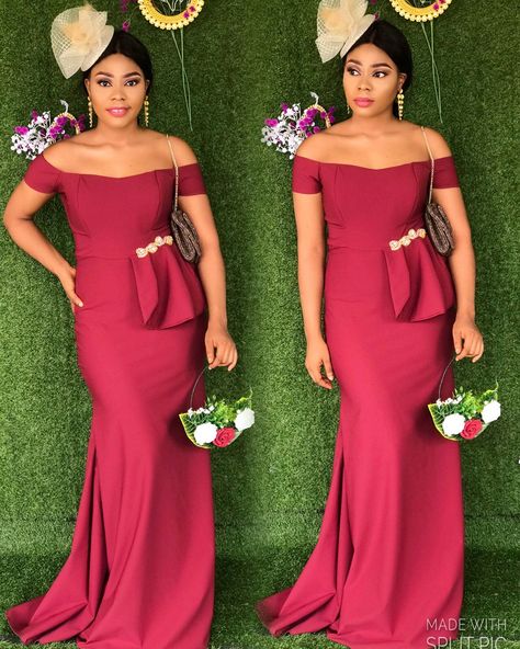 Bridal Train Gown Styles In Nigeria, Latest Bridal Train Styles In Nigeria, Bridal Train Dresses Nigeria, Bridal Train Styles In Nigeria, Bridal Train Styles, Bridal Train, Latest Bridesmaid Dresses, African Bridesmaid Dresses, Train Dresses