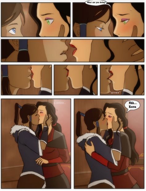 Kora And Asami, Korra Comic, Asami Sato, Avatar Funny, Korra Avatar, The Last Avatar, Avatar Cartoon, Yuri Manga, Avatar The Last Airbender Art