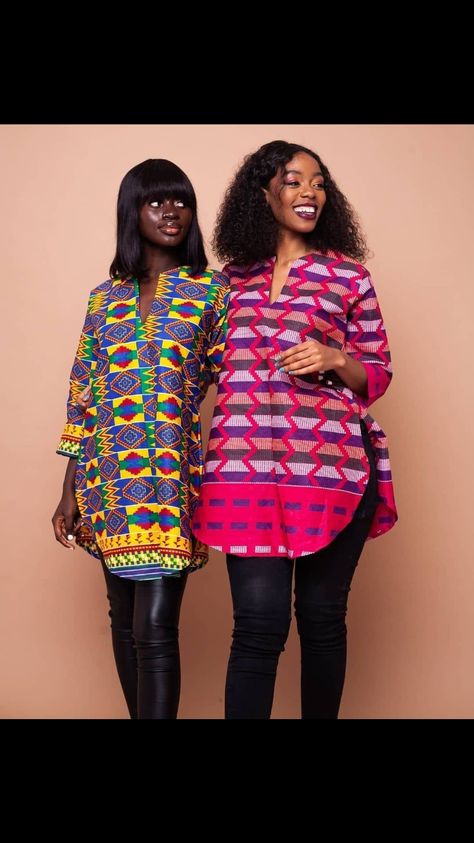 Kitenge Designs, Kitenge Fashion, African Blouses, African Print Tops, 2piece Outfits, African Print Dress Ankara, African Dresses For Kids, Short African Dresses, Best African Dresses