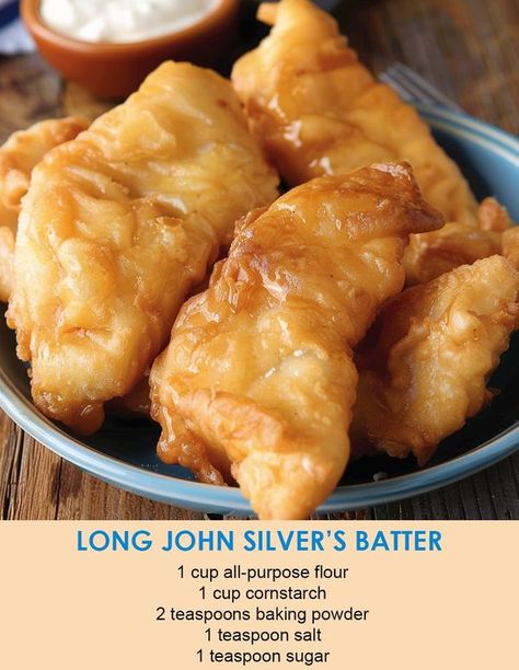 Long John Silvers Batter, Long John Silver, Gordon Ramsay Recipe, Fish Recipes Baked, Chipped Beef, Batter Recipe, Long John, Vanilla Cake Mixes, Fries In The Oven