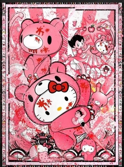 Gloomy Bear Print, Gloomy Bear Poster Print, Gloomy Bear Aesthetic Wallpaper, Poster Prints Hello Kitty, Gloomy Bear X Hello Kitty, Gloomy Bear Room, Gloomy Bear Poster, Gloomy Bear Icon, Gloomy Bear Wallpaper