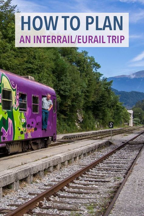 Train is the best way to travel Europe. These tips will help you plan the perfect Interrail or Eurail trip including the different train passes available, how to plan your route, book seat reservations and more. Interrail Europe, Europe Train Travel, Europe Train, Train Trip, Travel Around Europe, Backpacking Europe, Voyage Europe, Europe Vacation, Europe Travel Destinations