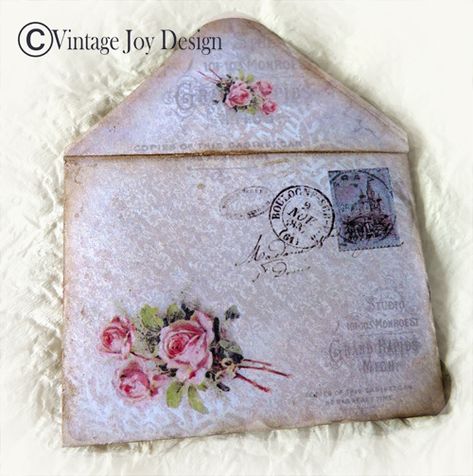 Photo Album Journal, Shabby Chic Journal, Handmade Journals Diy, Scrapbook Embellishments Diy, Pocket Envelopes, Embellishment Diy, Diy Crafts For Adults, Paper Craft Diy Projects, How To Age Paper