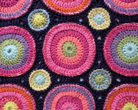 MAGIC CIRCLES BLANKET KIT Circles Crochet Blanket, Circle Blanket, Janie Crow, Crochet Blanket Kit, Jane Crowfoot, Magic Circle Crochet, Magic Circles, Magic Ring Crochet, Local Yarn Shop