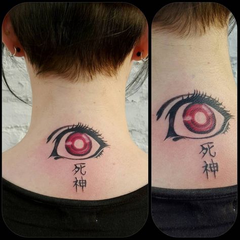 Rule #6: Get a Ryuk tattoo and flaunt it. Fandom Tattoos, Manga Tattoo, Note Tattoo, Disney Tattoo, Badass Tattoos, Dream Tattoos, Eye Tattoo, Anime Tattoos, Get A Tattoo