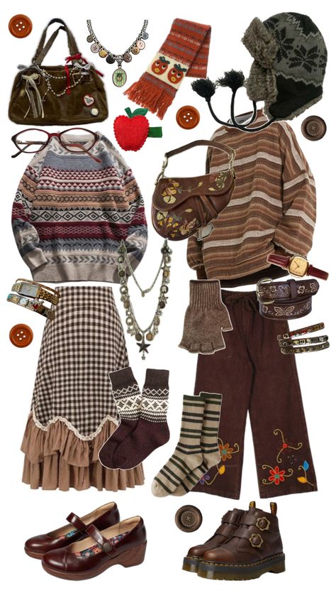 Crazy Fashion Outfits, Twee Outfits, Grandma Aesthetic Outfit, Grandmacore Outfit, Kidcore Fashion, Grandma Cottagecore, Silly Clothes, Cottagecore Cottage, Funky Outfits