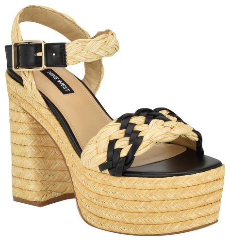 PRICES MAY VARY. Step up your shoe game in the Nine West Jolane dress sandal. This sandal features a modern square toe, braided upper strap and a high block heel. The Jolane is anything but boring! Founded in 1978, Nine West empowers women to take on the world in style, from day to night. Round Toe Buckle Closure 4.49" Heel Height Heeled Sandal, Modern Square, Kids Luggage, Dress Sandals, Heeled Sandals, Shoe Game, Nine West, Step Up, Women Empowerment