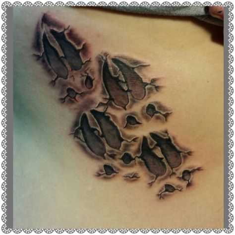 Buck track, buck print, tattoo Wolf Tracks Tattoo, Deer Tracks Tattoo, Deer Print Tattoo, Hunting Tattoos For Women, Deer Track Tattoo, Skull Candy Tattoo, Outdoor Tattoos, Land Tattoos, Bow Hunting Tattoos