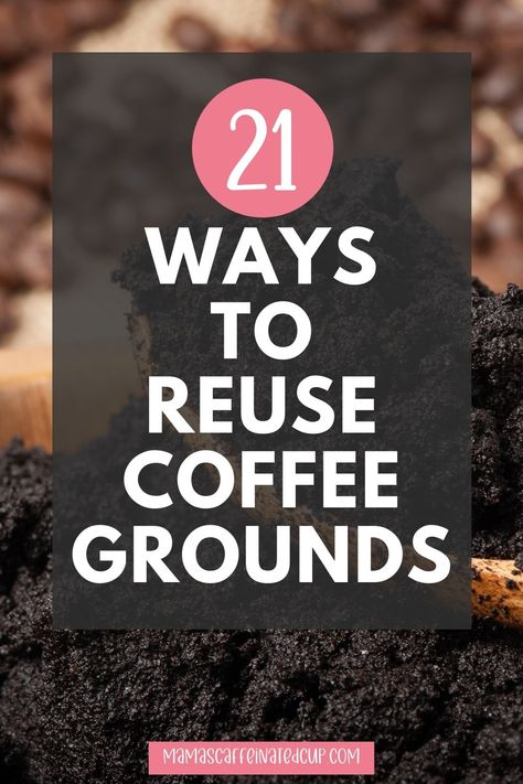 If you are looking for ways to reuse those spent coffee grounds, this post has 21 ways you can recycle your coffee grounds and keep them out of the landfill. Reuse Coffee Grounds, Leftover Coffee Grounds, Leftover Coffee, Different Kinds Of Coffee, Cleaning Methods, Reuse And Recycle, Uses For Coffee Grounds, Coffee Jars, Coffee Grinds