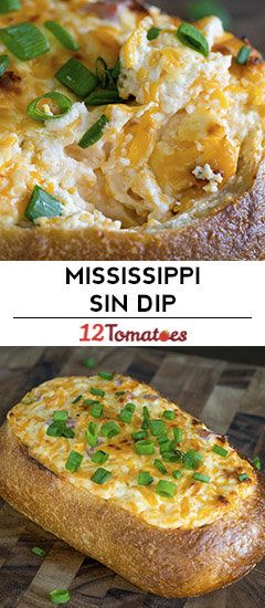 Mississippi Sin Dip | 12 Tomatoes Mississippi Sin Dip Recipe, Sin Dip, Mississippi Sin Dip, Asian Food Recipes, Bread Dip, Yummy Dips, Dip Recipe, Appetizer Dips, Small Bites