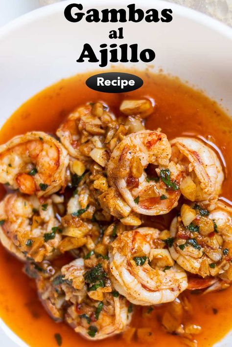 Follow our Gambas al Ajillo recipe and make garlic shrimp with a kick in your home kitchen. Shrimp Ajillo Recipe, Shrimp Civeche, Shrimp Al Ajillo Recipe, Argentinian Shrimp Recipe, Gambas Recipe, Gambas Al Ajillo Recipe, Portuguese Shrimp, Spanish Garlic Shrimp, Appetizers Shrimp