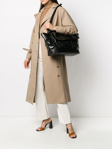 Shop Bottega Veneta large Arco Slouch tote bag with Express Delivery - FARFETCH Bottega Veneta, Duster Coat, Tote Bag