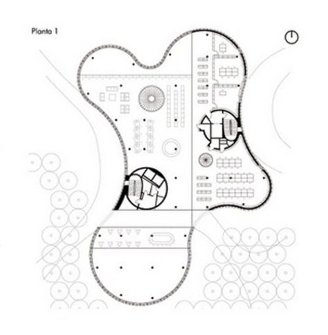 Cottbus Technical University Library – “IKMZ” Organic Floor Plan, Organic Architecture Concept, Koshino House, Floor Planning, Library Plan, Architecture Design Process, Geometric Origami, Architecture Presentation Board, Hotel Concept