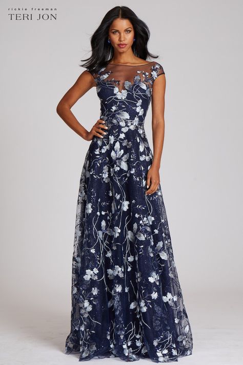 Navy blue prom dresses