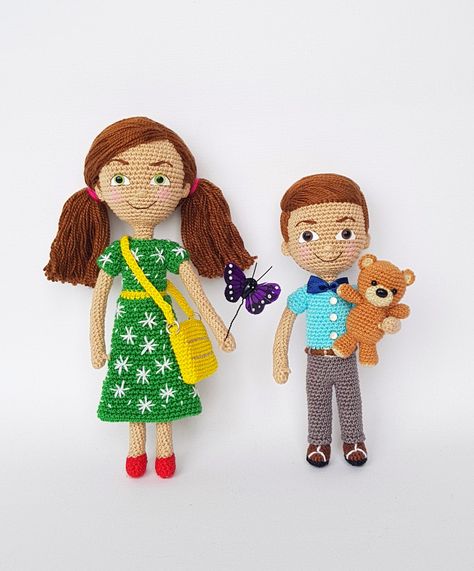 Caleb And Sophia Party, Crochet Amiguri, Caleb Y Sophia, Caleb And Sophia, School Highschool, Jw Gifts, Diy Workshop, Crochet Gifts, Crochet Dolls