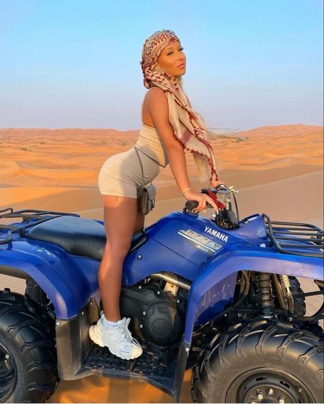 Cute Atv Riding Outfit, Atv Riding Outfit Vacation, Boujee Baddie, Dubai Fashion Women, Cabo Outfits, Bedroom Women, Desert Outfit, Ulzzang Outfit, Safari Outfit