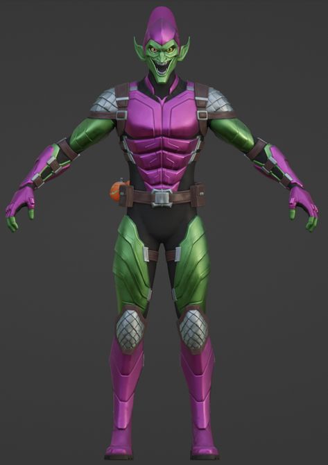 Green Goblin Design, Green Goblin Redesign, Green Goblin Art, Green Goblin Costume, Green Goblin Spiderman, Spider Man Shattered Dimensions, New Goblin, Titans Rebirth, Spiderman Villains