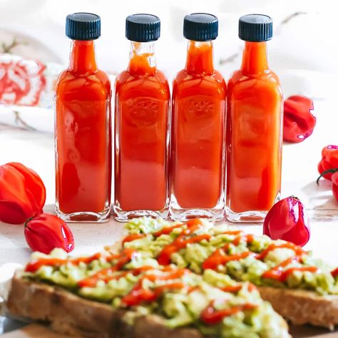 The Practical Kitchen, Fresno Peppers, Hot Sauce Recipe, Homemade Hot Sauce, Hot Sauce Recipes, Practical Kitchen, Ciabatta Bread, Habanero Peppers, Sour Candy